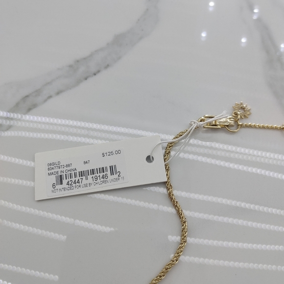 Marchesa Crystal & Faux  Pearl Collar Necklace - Picture 3 of 3